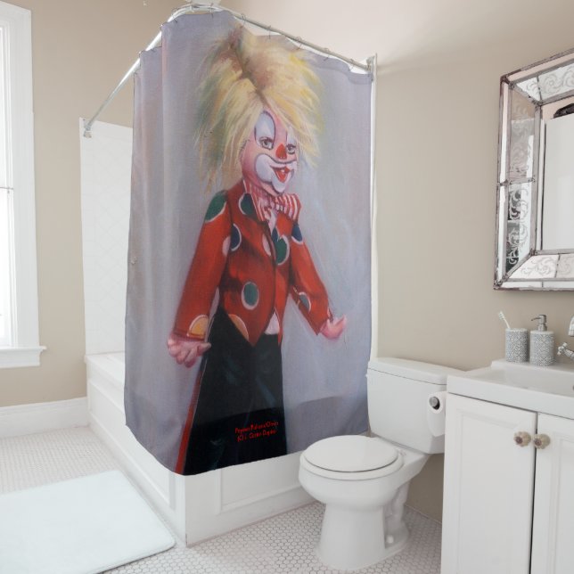 Clown/Pallaso/Clown Shower Curtain (In Situ)