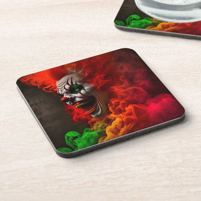Clown Patrol Beverage Coaster (Left Side)