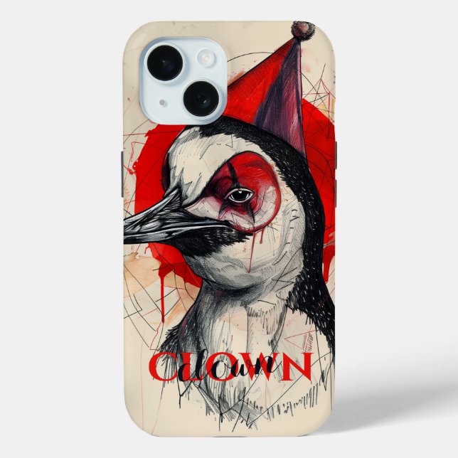 Clown Penguin Case-Mate iPhone Case (Back)