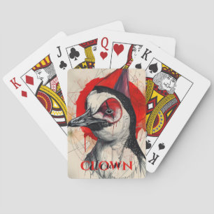 Clown Penguin Poker Cards