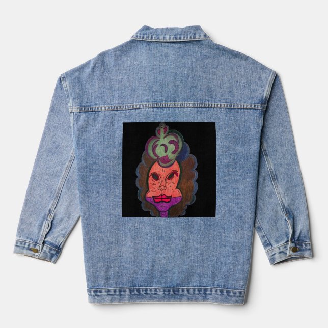 Clown Queen Denim Jacket (Back)
