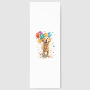 Clown Retriever � Circus Dog with Balloons Bookmarks