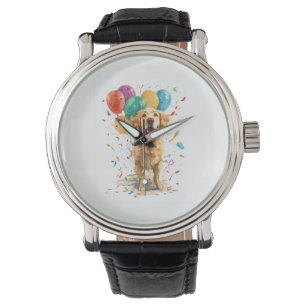 Clown Retriever � Circus Dog with Balloons Watch