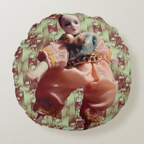 Clown Round Pillow