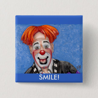 Clown Ryan Combs Pinback Button