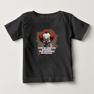 Clown-Satire über blaue Stimmungen Baby T-Shirt