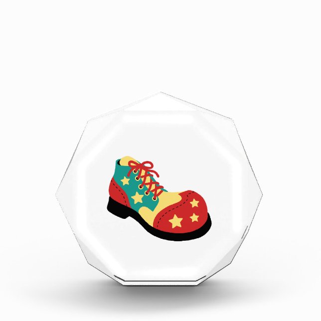 Clown Shoe Acrylic Award (Front)
