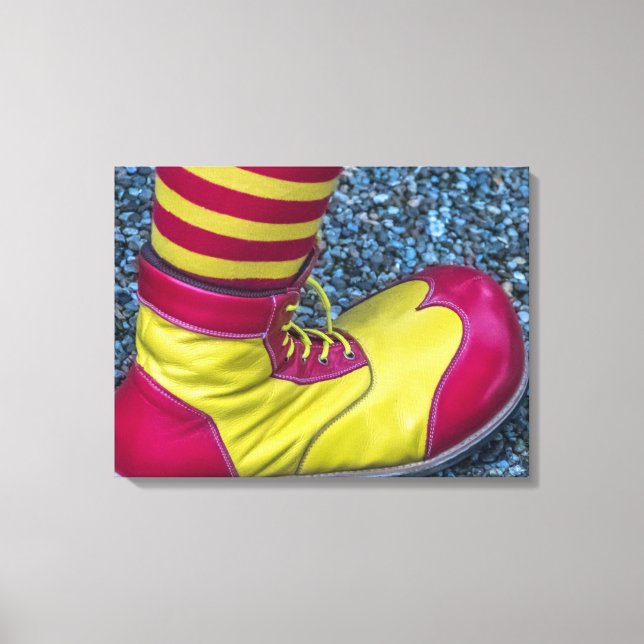 Clown shoe canvas print (Front)
