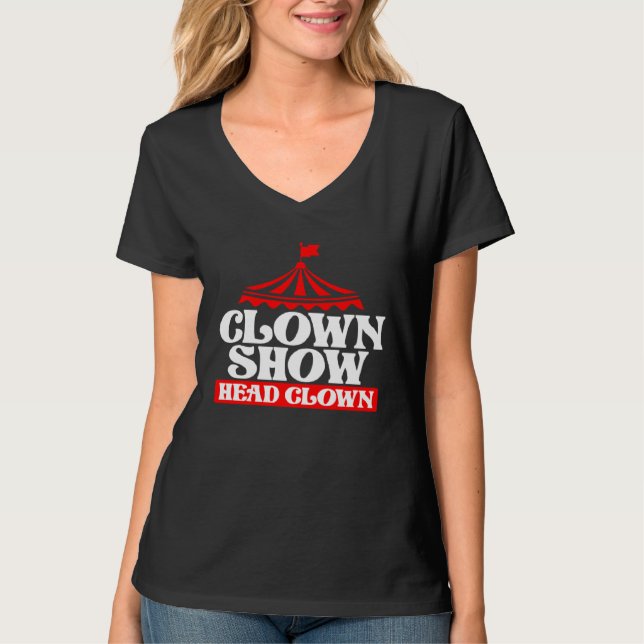 Clown Show Head Clown T-Shirt (Front)