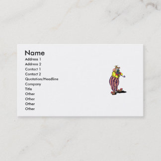 Clown silly business card