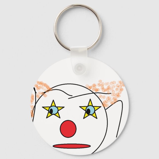 Clown Sketch Keychain (Front)