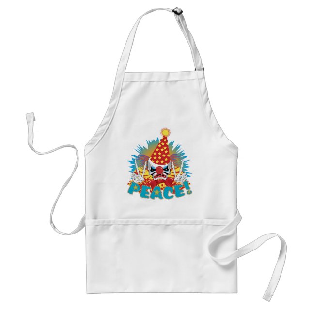 Clown Skull Adult Apron (Front)