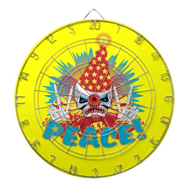 Clown Skull Dart Board (Front)