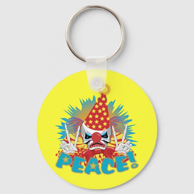 Clown Skull Keychain (Front)
