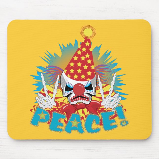 Clown Skull Mouse Pad (Front)