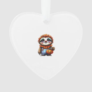 Clown Sloth Halloween Oversized T-Shirt Ornament