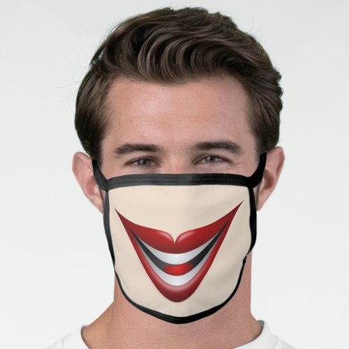 CLOWN SMILE RED LIPS MASK
