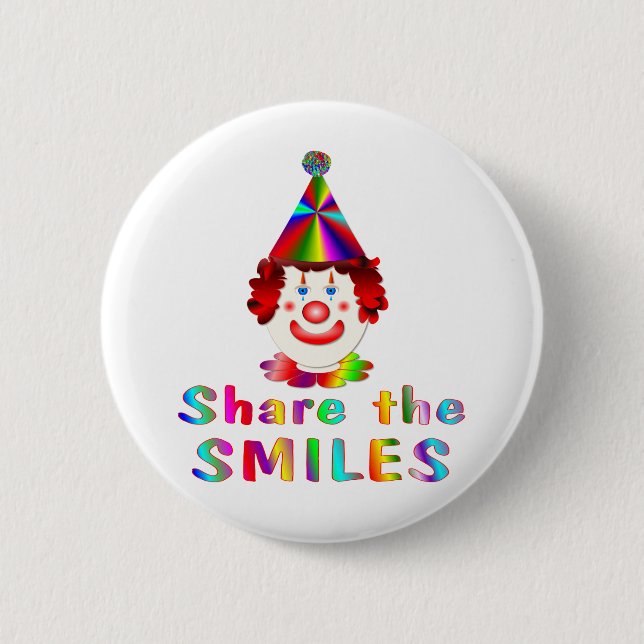 Clown Smiles Button (Front)