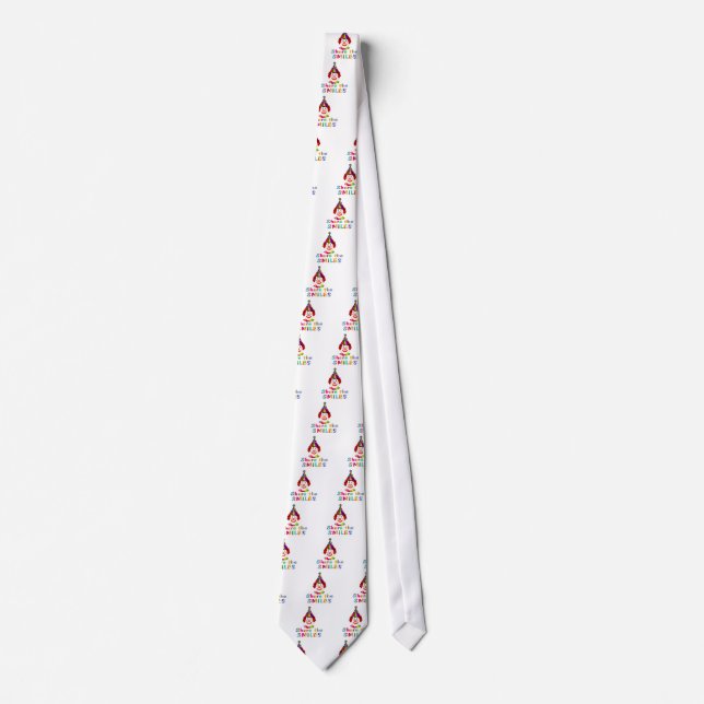 Clown Smiles Neck Tie (Front)
