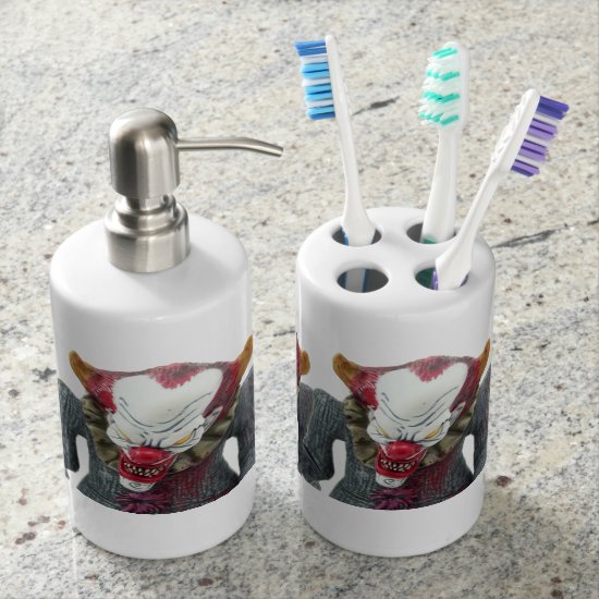 Clown Soap Dispenser Set