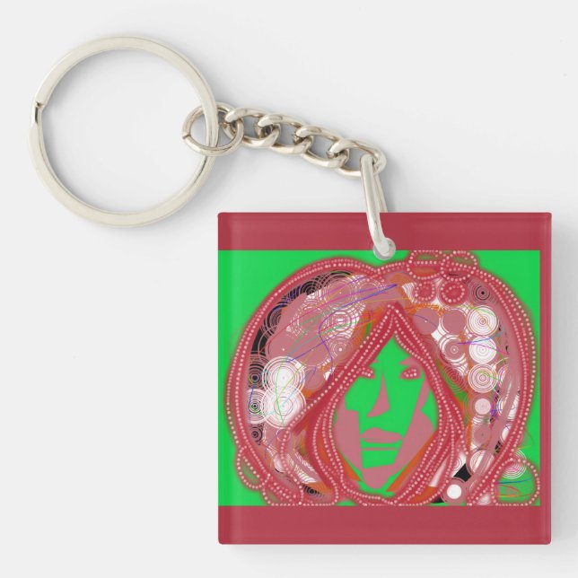 Clown Steampunk Keychain (Front)