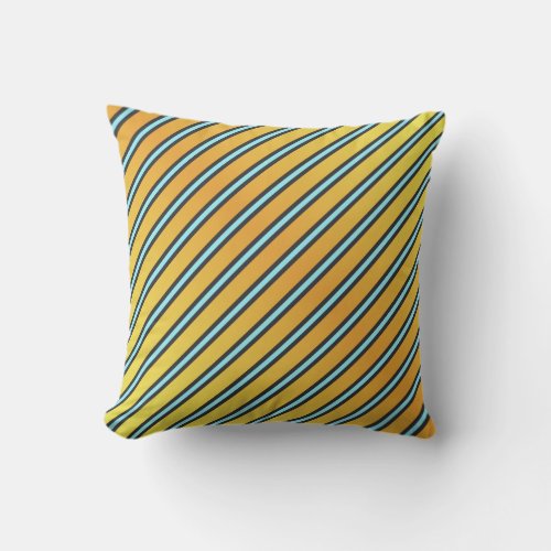 Clown Tang Fish Stripes Outdoor Pillow