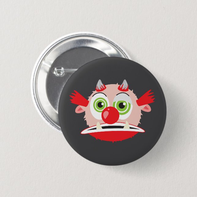 clown troll button (Front & Back)