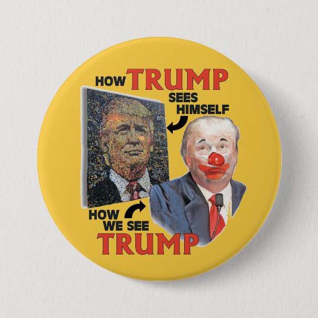 Clown Trump Button (Front)