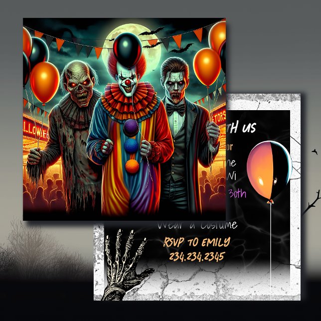 Clown, Vampire and Zombie Halloween Party (Creator Uploaded)