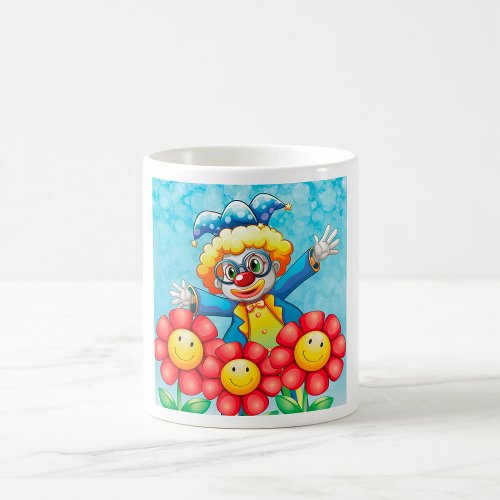 Clown With Flowers Coffee Mug