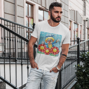 Clown With Flowers T-Shirt