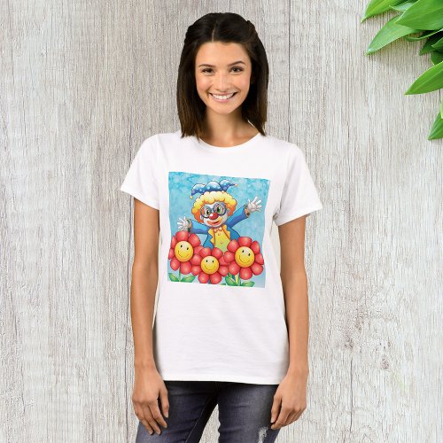 Clown With Flowers T_Shirt