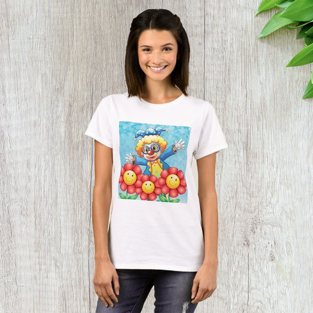 Clown With Flowers T-Shirt (Creator Uploaded)