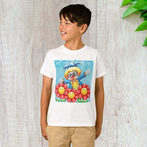 Clown With Flowers T_Shirt