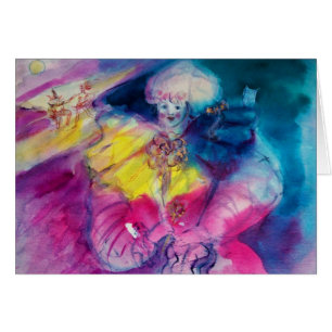 CLOWN WITH OWL AND VIOLIN CARDS