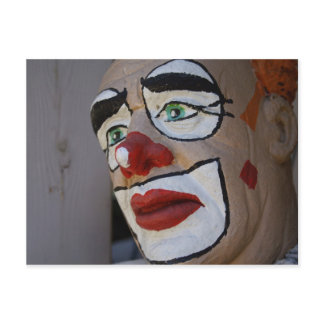 Clown With Sad Look Postcard