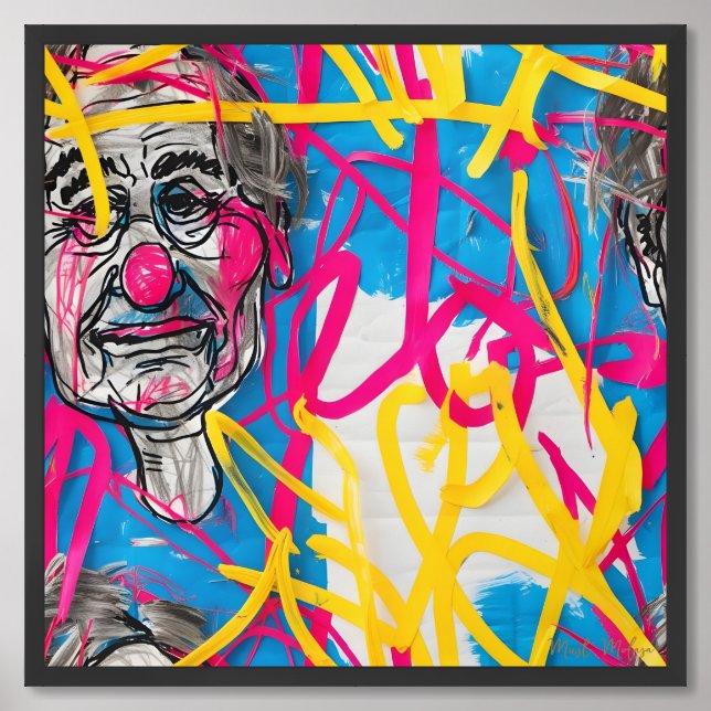 Clown World Framed Art (Framed Front)