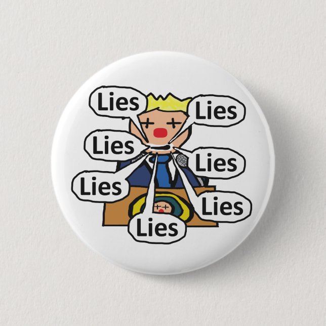 Clown World Lies Button (Front)