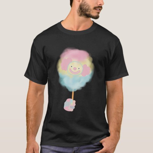 Clowncore Clown Cotton Candy T_Shirt