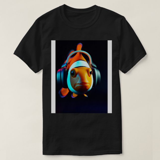 Clownfisch Headphones 3 T-Shirt (Design Front)