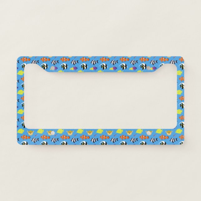 Clownfish and Friends License Plate Frame (Front)