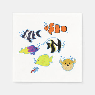 Clownfish and Friends Paper Napkins