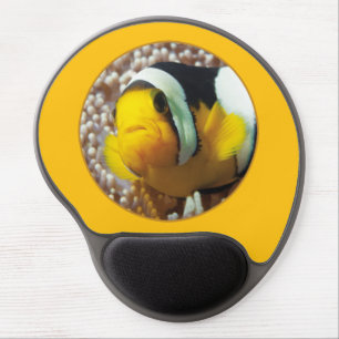 Clownfish - Close-Up! Round Photographic Design    Gel Mouse Pad