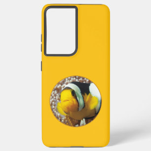 Clownfish - Close-Up! Round Photographic Design    Samsung Galaxy S21+ Case