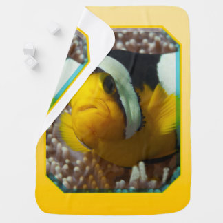 Clownfish - Close-Up! So cute - Nemo in Anemone | Baby Blanket