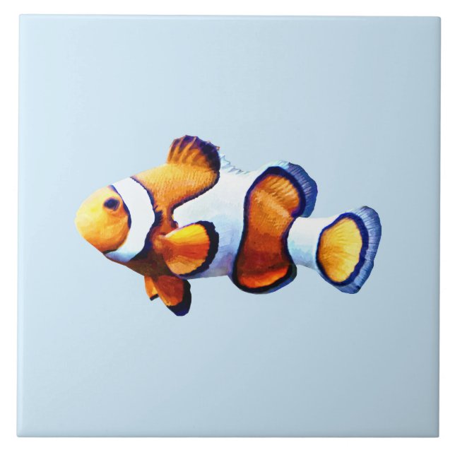 Clownfish Cutout Ceramic Tile (Front)