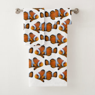 Clownfish Frenzy Bathroom Towel Set
