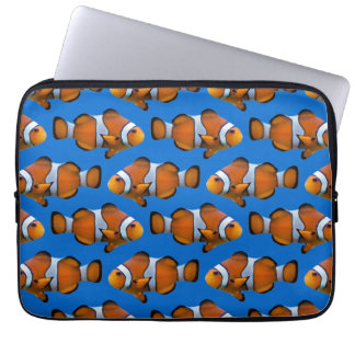 Clownfish Frenzy Laptop Sleeve (Blue)