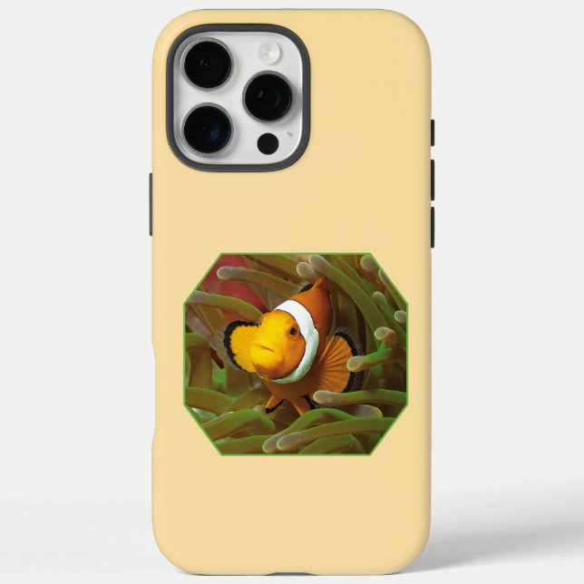 Clownfish in green anemone. Photographic Design |  Case-Mate iPhone Case (Back)