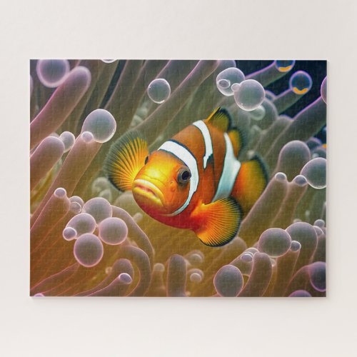 Clownfish in Sea Anemone Jigsaw Puzzle